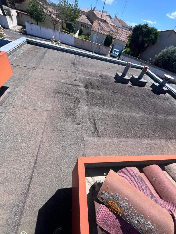 Travaux toiture plate Villeneuve les Béziers